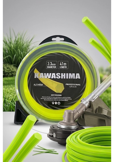 Kawashima Profesyonel Tır-pan Misinası 6 Köşe 3.3 Mm 41 M