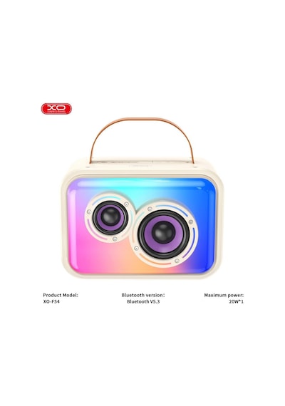 Premium Müzik Aleti Ses Yayan Parti Cihazı 20w Rgb Işıklı Kablosuz Bluetooth Hoparlör F54