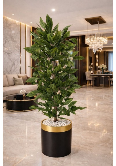 Yapay Ceviz Ağacı 160 Cm Lux Metal Saksı Dahil Yeşil