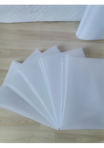 5 Adet Beyaz 100x300 Kristal Tül Düğün Bohça Süsü Nikah Bohça Süsü Nişan Bohça Süsleme Tülü