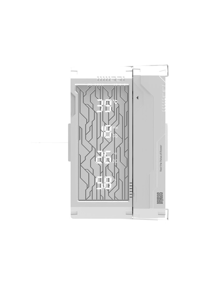 Dragos Dıgıtal Isı Göstergeli 4 Isı Borulu 3000rpm 220w Intel & Amd Beyaz Kule Tipi Cpu Soğutucu