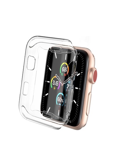 Apple Uyumlu  Watch 38 Mm Şeffaf Silikon Saat Koruma