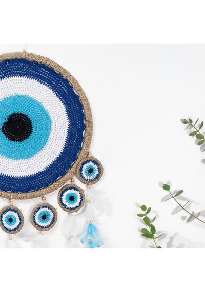 Nazar Boncuğu Temalı Koruma Enerjisi Temalı Düş Kapanı Dream Catcher