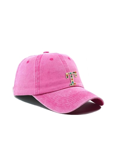 Twingold İsme Özel Yıkamalı Kep Şapka - Ab01010 - Pembe Pembe