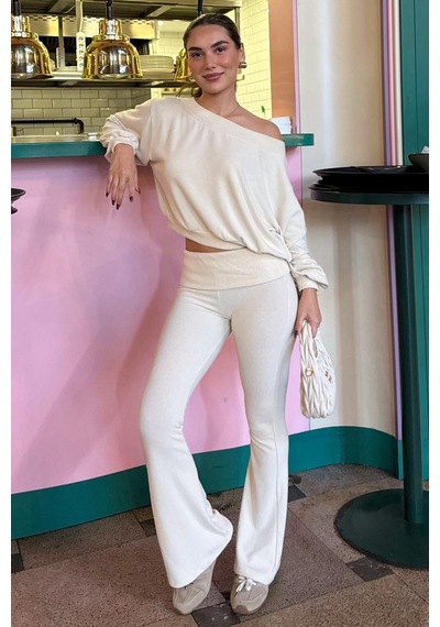 Seeh Bej Bluz Pantolon İkili Takım Sh314 Standart