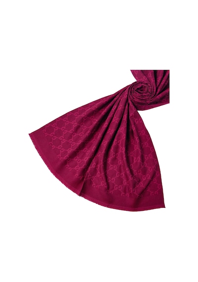Mim Eşarp Işıl İpek - Pamuk Jakarlı G Desen Şal 75x190 Cm Bordo