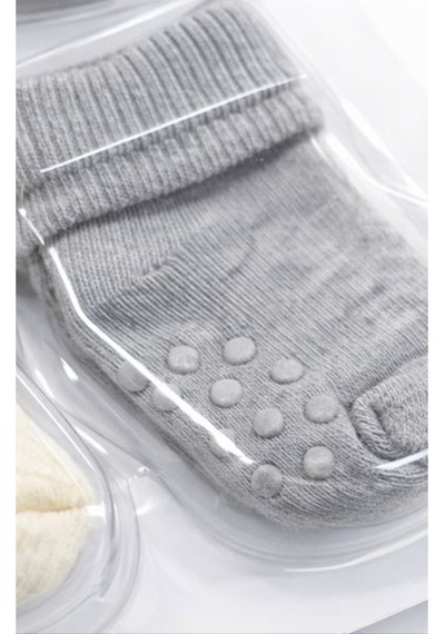 Yetiş Socks Bebek Kaydırmaz Tabanlı Çorap Çok Renkli