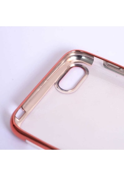 Huawei Y5 2018 Kılıf Ince Köşeleri Renkli Şeffaf Silikon