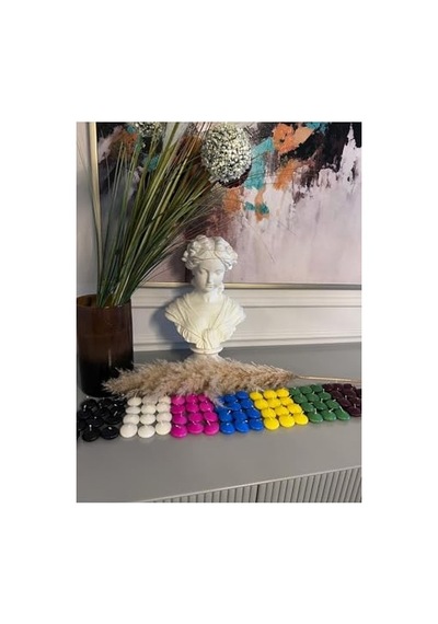 Minimal 30 Adet Sarı Küçük Suda Yüzen Mum, 92500067657543 Çok Renkli