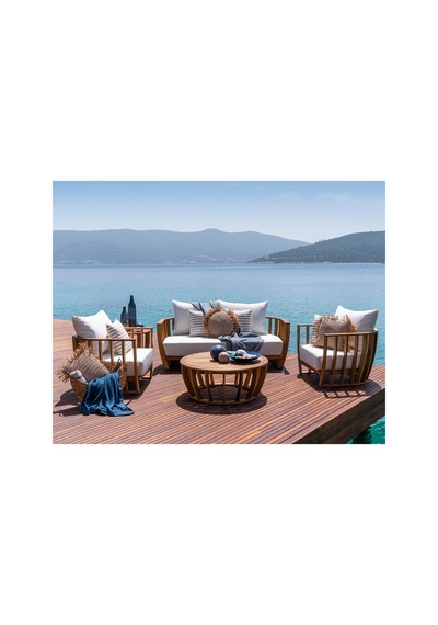 Bled İkili Kanepe 88x187x69 Cm Bej