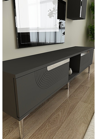 Tvr1502 Meyra Tv Ünitesi Takımı 150cm Antrasit-silver