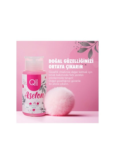Besleyici Oje Çıkarıcı Pompalı Aseton 200ml