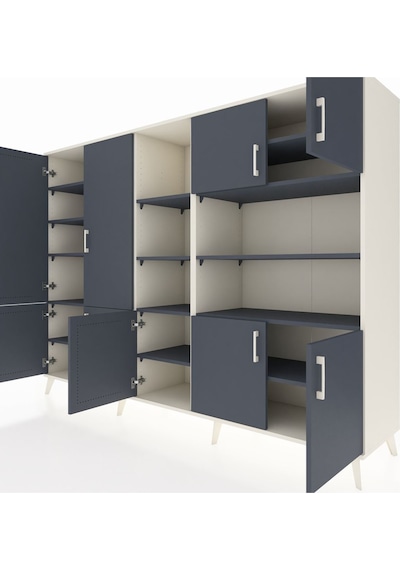 Hyperion Dolap 14 Raflı 9 Kapaklı 220x44x163 Aytaşı-antrasit Aytaşı-antrasit Hyperion Dolap 14 Raflı 9 Kapaklı 220x44x163 Aytaşı-antrasit Aytaşı-antrasit