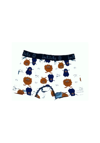 12 Li Paket İntimo Kids Erkek Çocuk Desenli Likralı Boxer 001