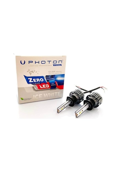 Photon Ampul Zero H1 +3 Plus Fansız Led 12v-24v Headlight Pht Zr3721 Diğer