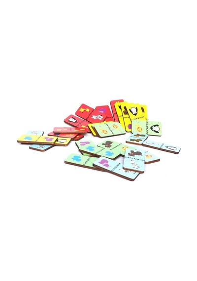 Rossie Ahşap Eşleştirme Oyunu - Domino Game