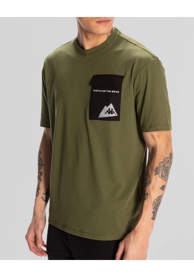 Kappa Maska Erkek T-shirt-haki Haki