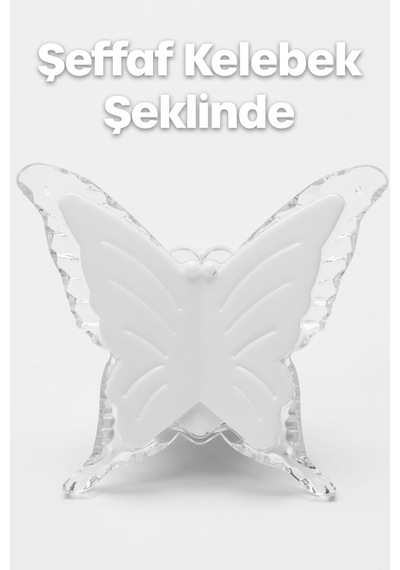 Rgb Gece Lambası Kelebek Tip Koridor Hol Işığı Uyuma Işığı Renkli Işık Beyaz Gc15 Beyaz