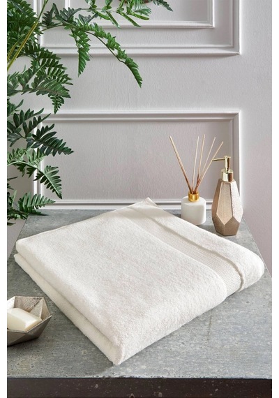 Özdilek -woven Krem-süper Yumuşak Büyük Boy Banyo Havlusu 90x150