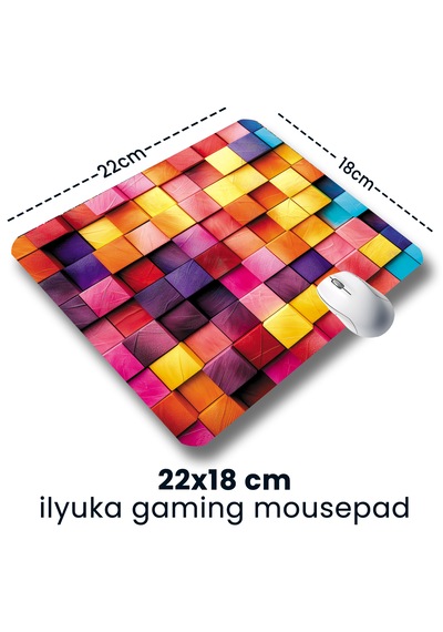 Colorful Wooden Boxes 22x18cm Mp392218 İlyuka Mini Boy Mousepad