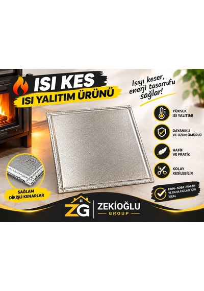 Isıkes Soba Isıkes Isı Yalıtım Malzemesi 75 Cm X 85 Cm Isı İzolasyon Örtüsü Termal Yalıtım Ürünü Sıcaklık Koruyucu Yalıtım Levhası