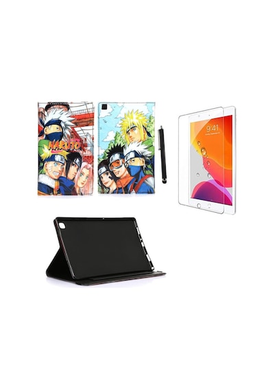 Ipad Mini 5 Uyumlu Kılıf 2019 A2133 A2124 A2126 Kabartma Resimli Kılıf + Ekran Koruyucu + Kalem Kapaklı Kılıf