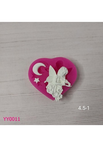 Yy0011 Müzik Aleti Çalan Melek Ay Yıldız Figürleri Silikon Kalıp