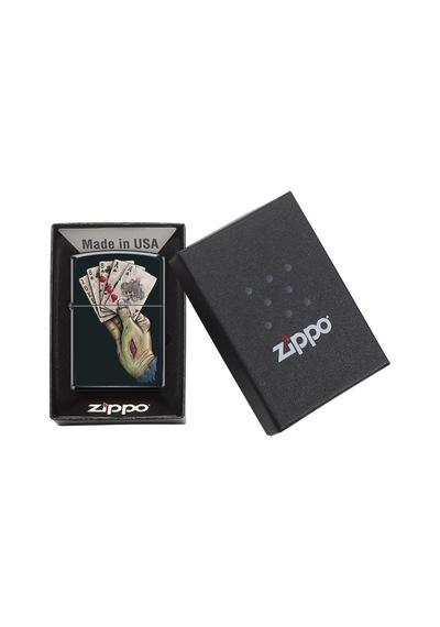Zippo Dead Mans Hand Design Çakmak Çok Renkli