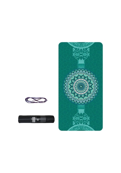 Tr Yoga Matı Ve Pilates Minderi 6mm Yeşil Kilim Desenli Diğer