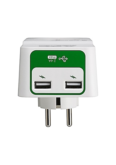 Apc By Schneider Electric PM1WU2-GR Tekli USB Hızlı Şarj Çıkışlı Akım Korumalı Priz 2 Beyaz