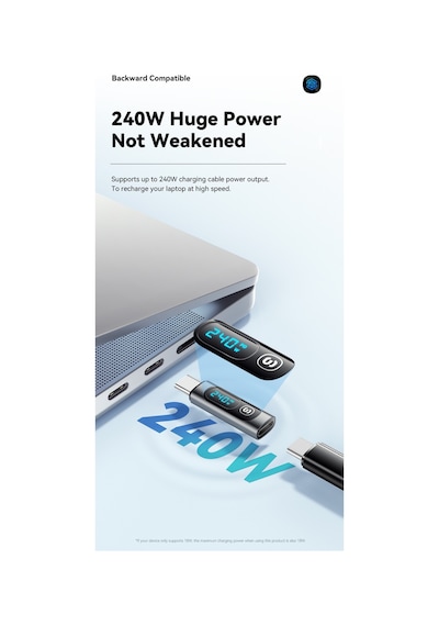 Essager Type-c To Type-c 240w Hızlı Adaptör Çevirici Dijital
