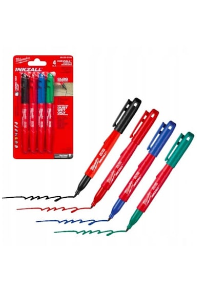 İnce Uçlu Marker 24 Parça Set Milwaukee T4932492096