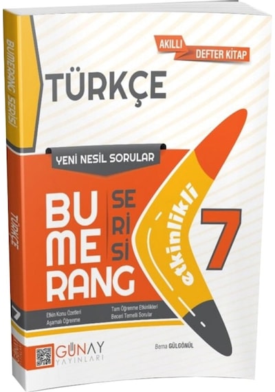7 Sınıf Bumerang Türkçe Etkinlikli Soru Bankası Günay Yay