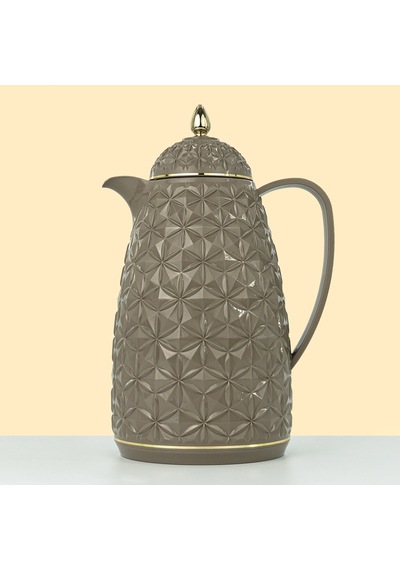Lale Thermos Cam Hazneli Termos 9034 1,6 Lt Kahve & Çay 12 Saat Sıcak / 24 Saat Soğuk Yerli Üretim Saturn Kahverengi