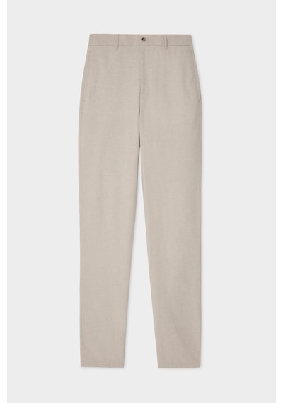 D'S Damat Ds Damat Comfort Fit Bej Keten Karışımlı Chino Pantolon 6hc03ort01350