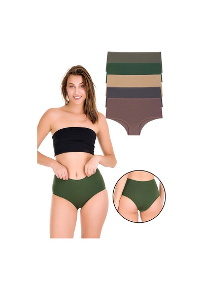 Sensu Kadın Bato Külot Karışık Renkli 5'li Paket - Kts2092-7 Model-10 Model10