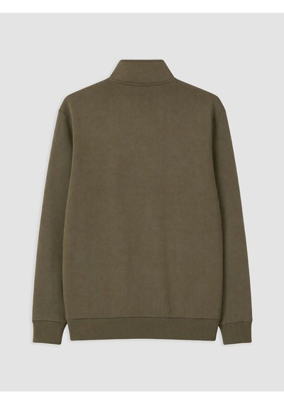 Lcwaıkıkı Classic Haki Dik Yaka Erkek Kalın Sweatshirt