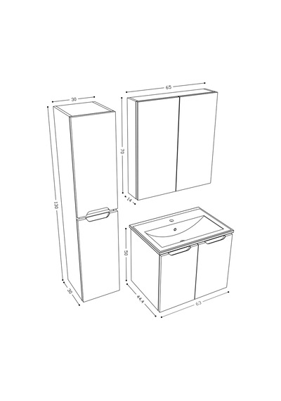 Teta Home Astana 65 Cm Mdf Gövde Membran Kapak Banyo Dolabı Seti + Boy Dolabı Atlantik Çam - Beyaz Teta Home Astana 65 Cm Mdf Gövde Membran Kapak Banyo Dolabı Seti + Boy Dolabı Atlantik Çam - Beyaz