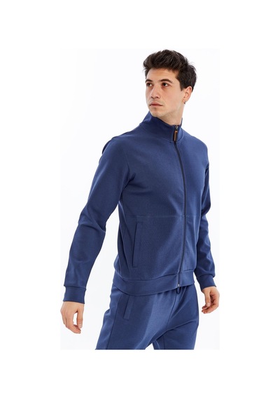 AR-MA Arma Erkek Slim Fit Sweatshirt Scuba Interlok, Tam Fermuarlı, Dik Yaka, Fleto Cepli K30324989802 İndigo-i1 AR-MA Arma Erkek Slim Fit Sweatshirt Scuba Interlok, Tam Fermuarlı, Dik Yaka, Fleto Cepli K30324989802 İndigo-i1