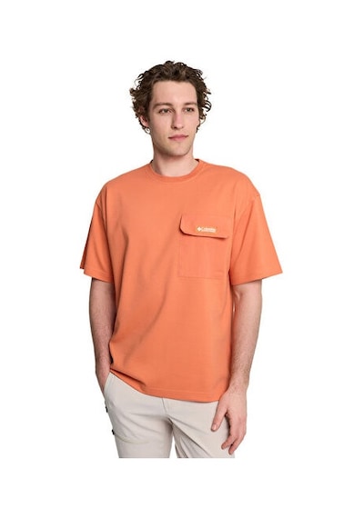 Columbia Cs0376 Csc M Heritage T-shirt Erkek Günlük Tişört 9120568625 Kırmızı KIrmızı