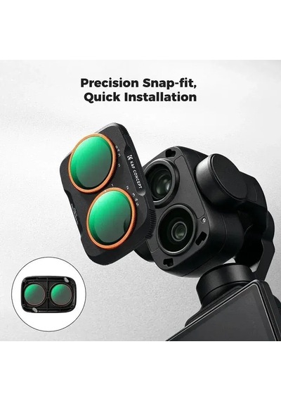 K&f Concept Dji Osmo Pocket 4p İçin Mist Vnd Filtre Nd2-32 & Black Mist 1/4