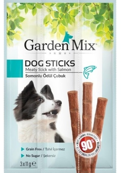 Garden Mix Somonlu Köpek Stick Ödül 3 x 11 G