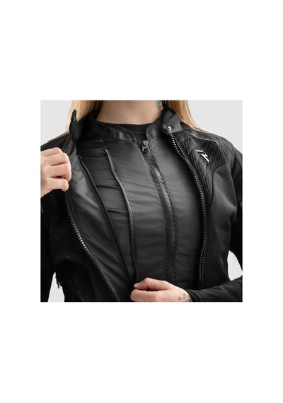Rebelhorn Jax Lady Kadın Motosiklet Montu Siyah