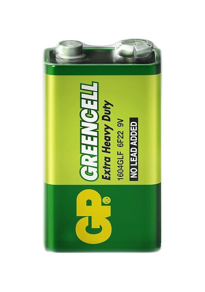Batteries Gp1604g Greencell 6f22/1222/9v Pil, 9 Volt, 10'lu Kutu