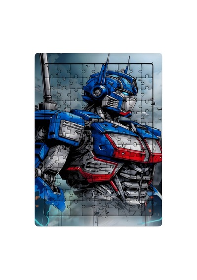 Ghostbastır Design Transformers Optimus 99 Parça Ayaklı Puzzle Dekoratif Çocuk Yapbozu 060