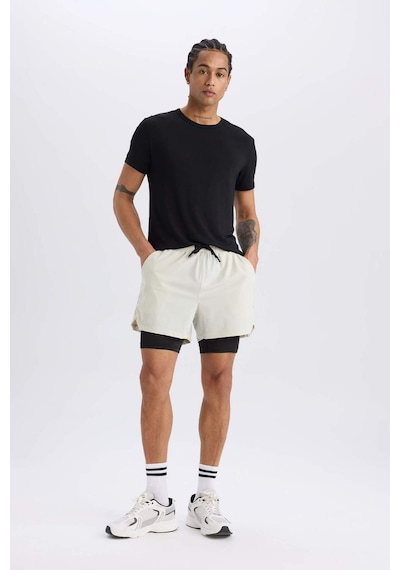 DeFactoFit Slim Fit Dar Kesim Sporcu Taytlı Şort E2759AX25SMBG810
