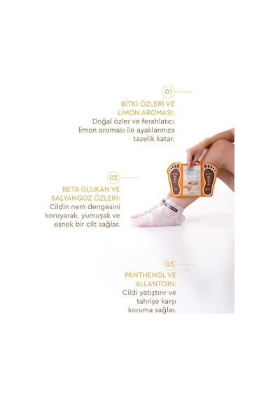 Mjcare Miracle Foot Peeling Pack - Çorap Tipi Ayak Peeling Maskesi 2'li