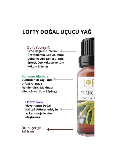 Lofty Limon Uçucu Yağ Buhurdanlık Esansı 10 ML