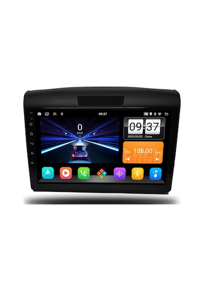 Snp Serisi Honda Crv 2013 İle 2017 Uyumlu 9 İnç Android Multimedya Sistemi 6-128 Gb Hafıza Carplay Android Auto Ve Geri Görüş Kamerası 9"