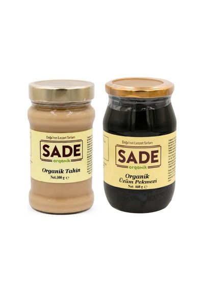 Sade Organik Tahin & Üzüm Pekmezi Paketi